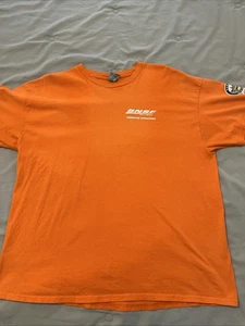 Bnsf Railway Kansas Division Shirt Orange Extra Large Excellent Shape - Picture 1 of 10