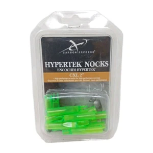 12 Pack: Carbon Express Hypertek CXL 2 Arrow Nocks Fluorescent Green: W3417 - Picture 1 of 3