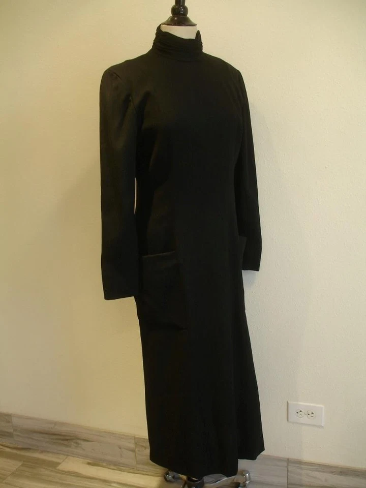 Vestido Christian Dior para mujer M L CD de Robes Du Jour LBD negro de colección años 80 Foto 1 de 4
