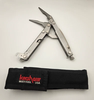Kershaw A100 USA Multi Tool KAI Marking Locking Pliers w Sheath Vintage Rare - Image 1 of 4