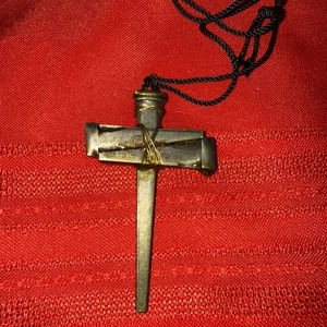 Großes Kreuz Halskette Metall - Bild 1 von 3