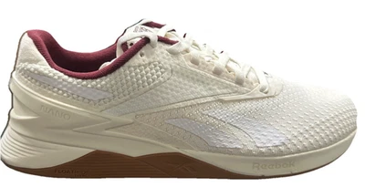 Reebok NANO X3 Varsity Women's Training Sneakers White Maroon Shoe Size W 8.5 - Image 1 of 4