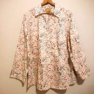 Investments Gold Label Shirt Taylor Button Up Long Sleeve Top Women's 18 - Picture 1 of 11