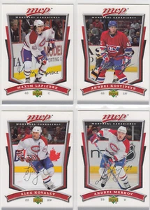 07/08 UD MVP Montreal Canadiens 4 cards - Markov Kovalev Lapierre Kostitsyn - Picture 1 of 2