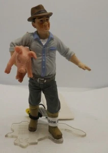 SCHLEICH da BARBAPUFFO I 13467 CONTADINO CON MAIALINO BAUER MIT FERKEL  RARE - Foto 1 di 2