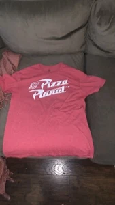 Disney Parks T-Shirt Pizza Planet Delivery Toy Story Pixar Red Short Sleeve, XL - Picture 1 of 3