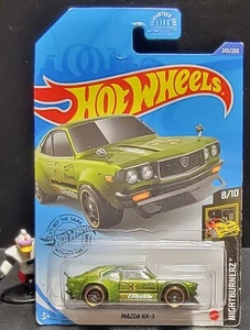 Tarjeta larga Hot Wheels Mazda RX-3 Green Car HW Nightburnerz GHD17 2020 - Imagen 1 de 6
