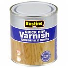 Rustins Quick Dry Varnish Satin Clear 500ml Tough & Durable Finish for Interiors