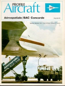 AIRCRAFT PROFILE 250 WH AEROSPATIALE BAC CONCORDE BRITISH AIRWAYS AIR FRANCE SST - Imagen 1 de 3
