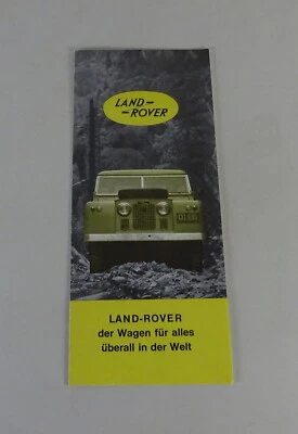 Depliant / Brochure Land Rover Serie II Inclusa Frontlenker Stand Dal 1967 - Immagine 1 di 2