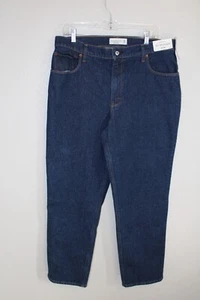 Abercrombie The 90's Straight Ultra High Rise Jeans Dark With Cuff Gr. 32 14s Neu - Bild 1 von 8