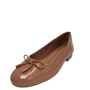 Kenneth Cole New York Womens Balance Leather Ballet Flats Fossil Brown 7.5M M... - Picture 1 of 6