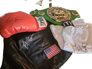 Errol Spence Jr. Signed Full-Size Championship Belt - Glove - 2 Trunks Beckett - Picture 1 of 11