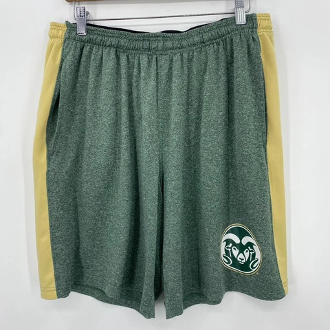 Rivalry Threads Active Shorts Men's XL Green Colorado State Rams NCAA Cover