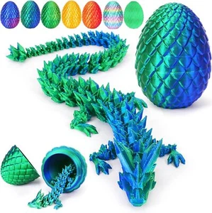 3D Printed Dragon Egg Full Articulated Dragon Egg Fidget Toy Desk Office Decro - Picture 1 of 27