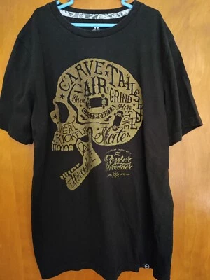 Shaun Blanco Power Shredder Esqueleto Calavera Patinador Negro Camiseta Juvenil Talla 12-14 Foto 1 de 4