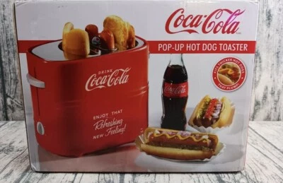 Coca Cola - Pop-Up Hot Dog Toaster (HDT600COKE, Nostalgia) Brand New / Sealed.  - Image 1 of 3