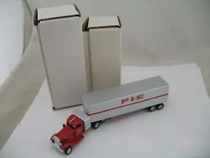 DeHanes Model Truck 930: Peterbilt Iron Nose Semi, w/ PIE Trailer, Boxes - Picture 1 of 18