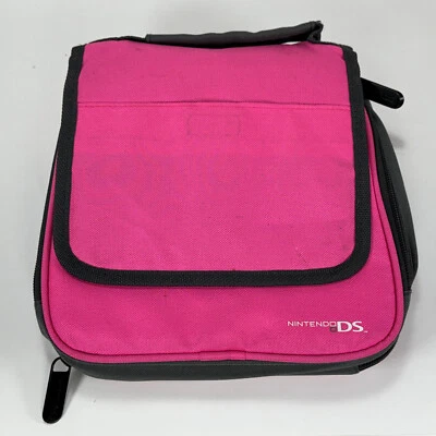 Nintendo DS Universal Transporter Rosa Juego Estuche Organizador Bolsa Correa Cremalleras Foto 1 de 4