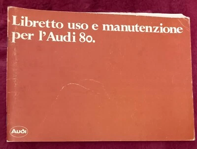 AUDI 80 - Libretto uso e manutenzione - agosto 1980 ed. italiana - Immagine 1 di 4