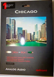 AudioQuest Chicago RCA - 1.0 Meter Single - Brand New - Picture 1 of 2