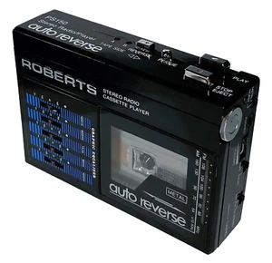 Radio reproductor de cinta de casete personal Walkman inverso automático mega raro ROBERTS PS150 - Imagen 1 de 8