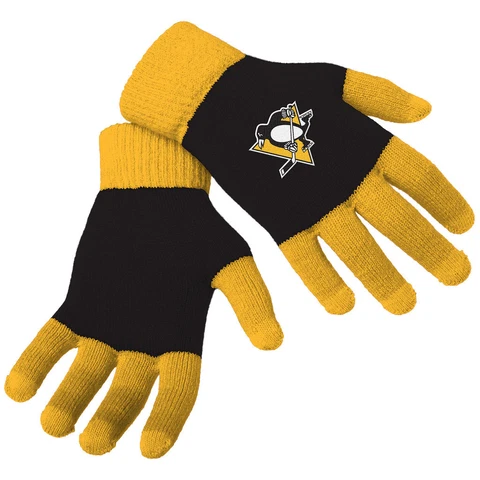 Officially Licensed NHL Knit Colorblock Gloves - Choose Your Team Cover