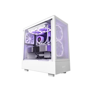 NZXT H5 Flow All White Tower-Gehäuse für ATX, mATX, mini-ITX, E-ATX Boards - Bild 1 von 1