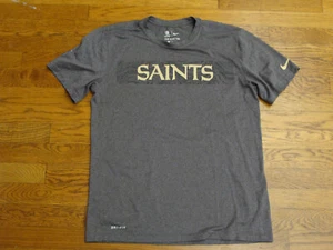 Nueva Orleans Saints Nike NFL OnField Ropa Corte Atlético Mangas Cortas Camisa Med - Imagen 1 de 4