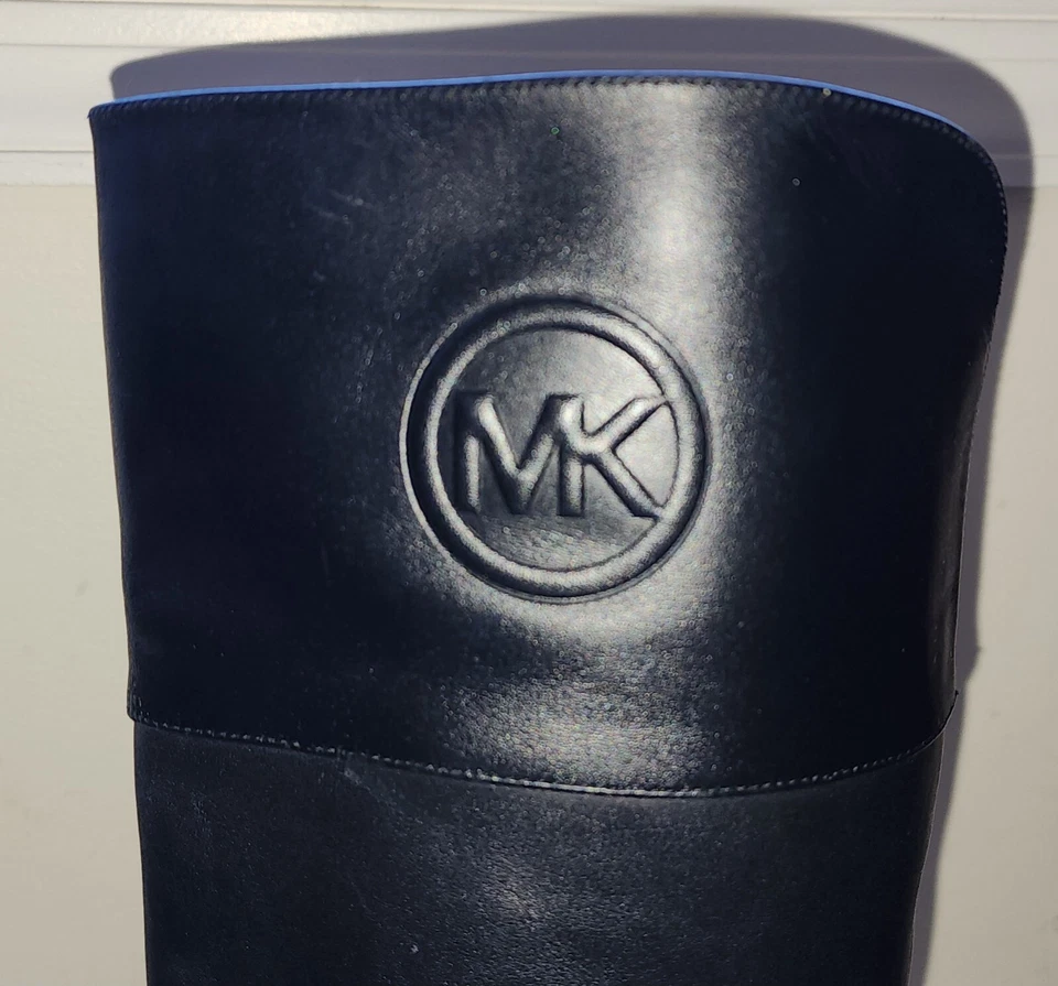 Michael Kors Dylan Women Boots Size 7.5M Knee High Black Leather - Image 1 of 4