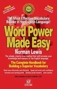 Word Power Made Easy By Norman Lewis (More than 700 Pages) Paperback - Picture 1 of 2