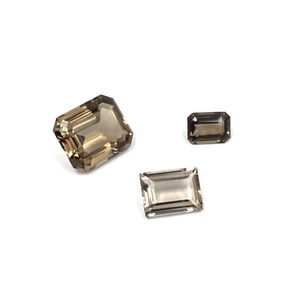 3 Stück Rauchquarz - Konvolut von 70.65 Carat facettierte Steine Smaragdschliff - Picture 1 of 15