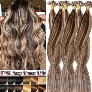 Extensiones de cabello humano AAAAA preunidas punta en U queratina Remy 1G//200S grueso EE. UU. - Imagen 1 de 31