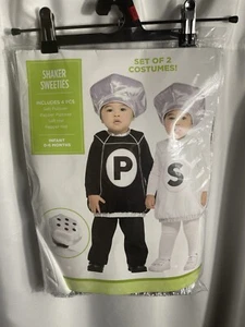 Shaker Sweeties Salt Pepper Suit Yourself Dress Up Halloween Costume Infant 0-6M - Picture 1 of 7