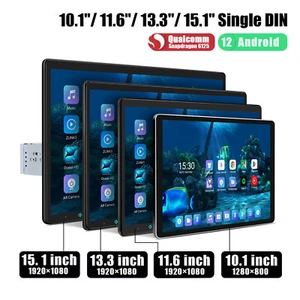 USA JOYING Big Screen Universal Single 1 Din Tablet Radio with 8+128GB 8 Core FM - Picture 1 of 18