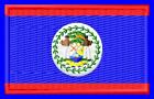 Flagge Belize Flag Belize iron-on Aufnäher patch