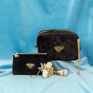 Makeup Bag and Purse Set - Sass and Belle - Bee Makeup Bag and Bee Purse Set - Picture 1 of 7