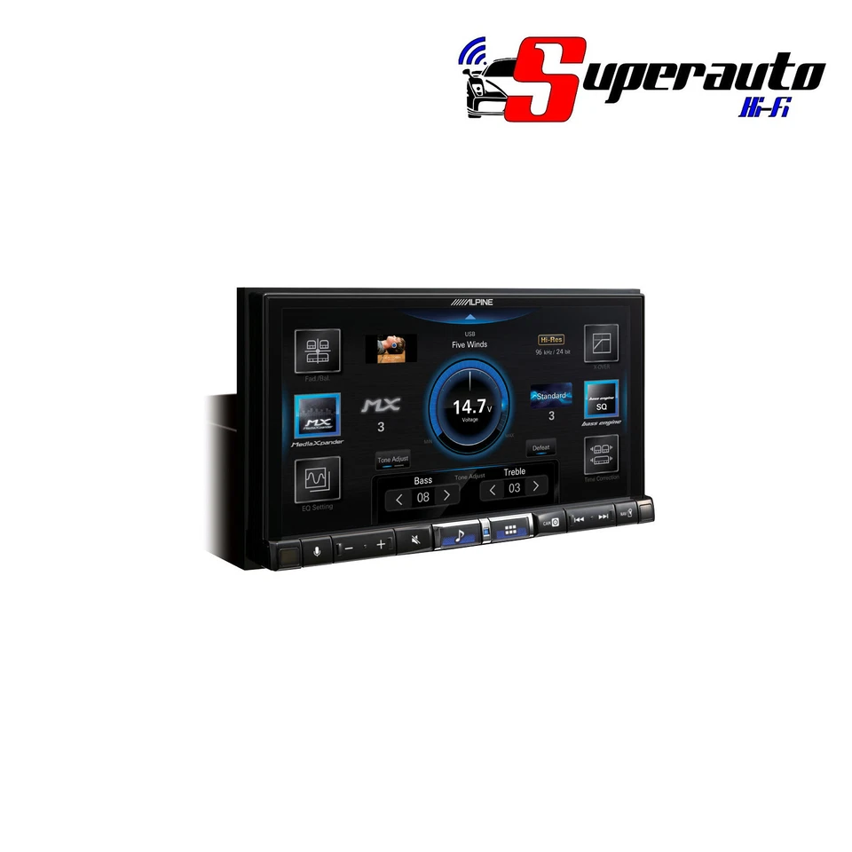 ALPINE iLX-705D Media Station 7" WXGA DAB+ USB BT HDMI Apple Android HI RES GPS - Immagine 1 di 4