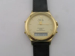 Vintage Elgin Watch Analog Digital Alarm Chronograph 1980's - Picture 1 of 4