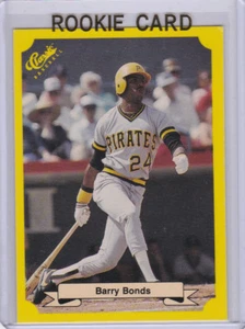 BARRY BONDS ROOKIE CARD 1986 Classic Yellow Back BASEBALL VINTAGE $$ RC Giants! - Foto 1 di 2