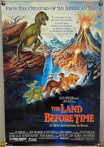 THE LAND BEFORE TIME DS ROLLED POSTER FILM ORIGINALE ONE SHEET DON BLUTH (1988) - Foto 1 di 3