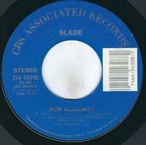 Slade, Run Runaway, (7", Single, Styrene, Pit), NM or M-, 3584309319 - Picture 1 of 3