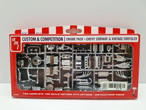 Paquete de motor AMT personalizado y de competición Chevy Corvair y Chrysler vintage nuevo sellado - Imagen 1 de 10