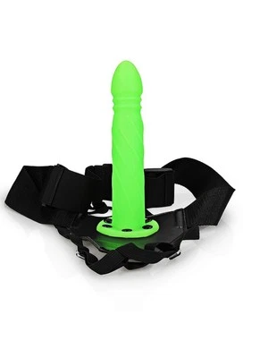 OUCH! "Correa SHOTS AMERICA suave hueca retorcida que brilla en la oscuridad 8""/20 cm" Foto 1 de 4