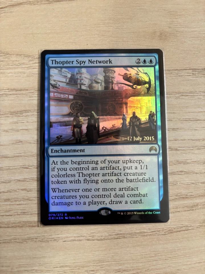 FOIL Thopter Spy Network Prerelease Promo - NM MTG Magic Card - Image 1 of 1