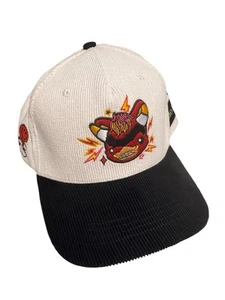 Chicago Bulls Hat Snapback Corduroy Artist Series Pride Night Elloo BMO White - Picture 1 of 8