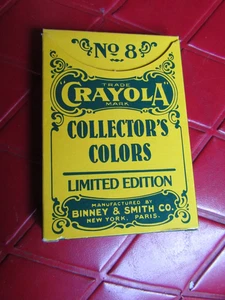 Limited Edition NIB Box of 8 COLLECTOR'S Retired Colors CRAYOLA CRAYONS  - 1991 - Picture 1 of 3