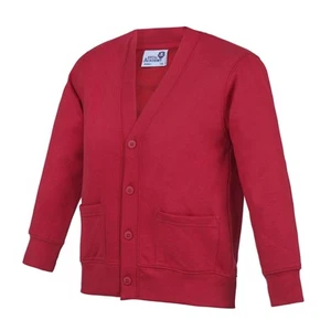 AWDis Academy Childrens/Kids Button Up School Cardigan (RW3920) - Picture 1 of 4