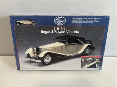 Lindburg Classic Replica '31 Bugatti Royale Victoria 1/24 Model Kit Car - Image 1 of 4