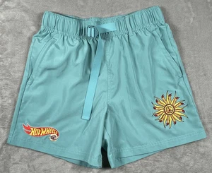Adidas Sean Wotherspoon Mens Hot Wheels Shorts Medium Blue Sun Patch Swim Trunks - Picture 1 of 13